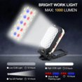 thumbnail image 3 of Rechargeable Work Light 1000 Lumens Led Work Light With 170 Adjustable Stand Hook Hanging Magnetic Torch Inspection Light For Auto Repair Household Ca, 3 of 5