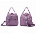 thumbnail image 4 of Bolsa de gimnasio Bolsillos para ejercicios Organizador de ropa impermeable para yoga Soporte para almacenamiento de equipaje portátil de viaje, Morado seitruly AP004057-01, 4 of 7