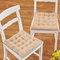 thumbnail image 3 of Collections Etc Gingham Plaid Patterned Dining Chair Pads - Set of 2, 3 of 5