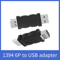 thumbnail image 2 of USB to 1394 6P Connector USB to Firewire Multi-Function Portable Convenient 6 Pin USB Male to 1394 Converter, 2 of 7