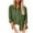 Army Green, variant on Womens Collared Button-Down Shirts Crinkle Texture Long Sleeve Solid Color Oversized Shirt Top Army Green L