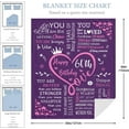thumbnail image 4 of LHSHID 60th Birthday Gifts for Women Blanket Happy 60th Birthday Gifts for Women Funny 60th Birthday Gift Ideas Perfect Throw Blankets 60 Year Old Birthday Decoration for Her Mom Wife 50x60in, 4 of 5