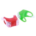 thumbnail image 2 of EeaseCA 2 Pcs Lumière avant à DEL en Silicone pour Vélo, Feu Arrière, Feu Arrière Étanche, Flash de Cyclisme, Lumière de Sécurité, Accessoires VTT (Rouge + Vert), 2 of 8