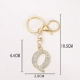 thumbnail image 2 of LINLIN Letter Keychain,Name Keychain Initial Silver 26 Letters A-Z Pendant Handbag Bag Decoration Gifts, 2 of 3