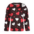 thumbnail image 3 of Heart Print Cardigan Valentines Sweater for Women Cute Chunky Button Up Plus Size 2026 Spring Fashion Warm Multicolor L, 3 of 5