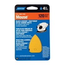 Norton 5-1/4 in. L X 3-3/4 in. W 120 Grit Aluminum Oxide Mouse Sandpaper 5 pk