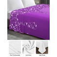 thumbnail image 6 of Modern Purple Full Size Flat Sheet, Wrinkleproof & Fadeproof Cooling Flat Bed Sheet Only, Abstract Diamond Luxury Gradient Breathable Soft Bedding Top Sheets 81 x 96 Inches, 6 of 8