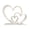 White, variant on Yihuala 3D Printed Heart Figurine Heart Sculpture Statue Modern Farmhouses Home Decors Romantics for Valentines Day