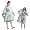 thumbnail image 1 of Plush Fleece Hoodies for Girls Boys Winter Thicken Sweaters Children TV Blanket Kids Warm Soft Hooded Panda Koala Sweatshirt, 1 of 4