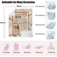 thumbnail image 6 of Gifts for Wife Blanket Christmas Birthday Gift Ideas, to My Wife Blanket from Husband,Anniversary Valentines Christmas Birthday Gifts for Wife Her,Wife Gifts, Wife Blanket 50"x60", 6 of 6