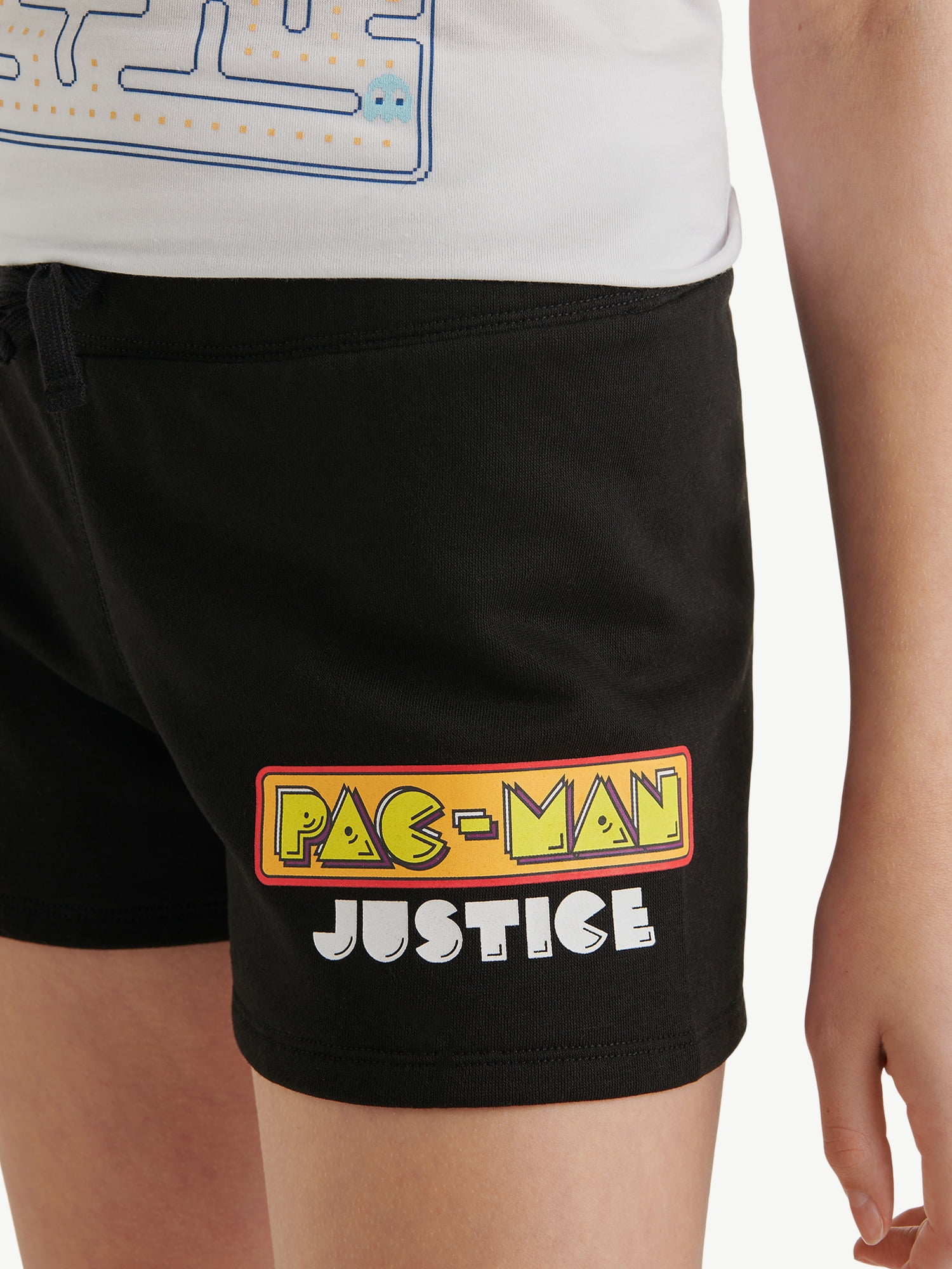 Justice Girls PAC-MAN Fleece Short, Sizes XS-XL & Plus