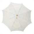 thumbnail image 6 of Handmade Lace Flower Embroidery Parasol Wedding Bride Photography Umbrella Beige L, 6 of 8