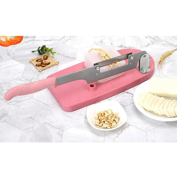 Cortadora de multis Manual de cortador de alimentos para pasteles de arroz frutas, fácil de usar Macarena Cortadora de carne congelada manual