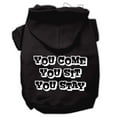 thumbnail image 3 of Pet Dog  Cat Hoodie Screen Printed, "You Come, You Sit, You Stay", 3 of 10