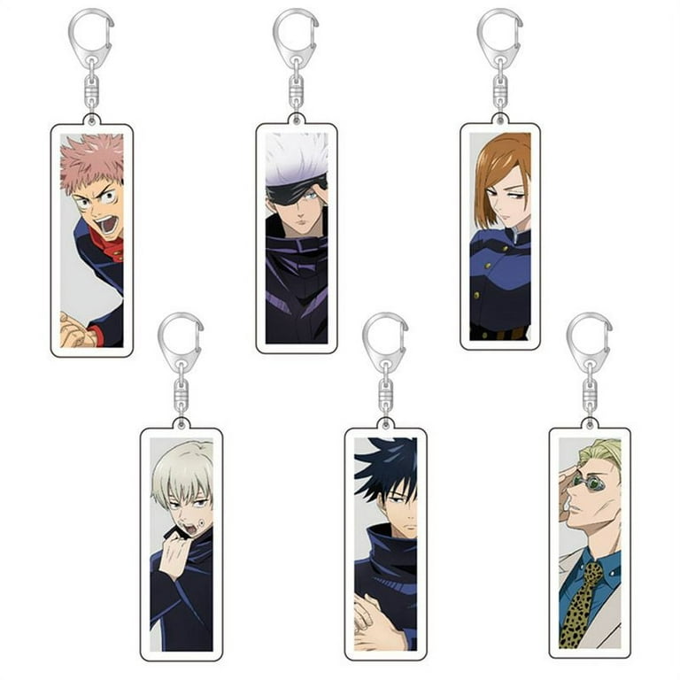 Taicanon Anime Jujutsu Kaisen Keychain, Double-sided Clear Acrylic Key Ring  Anime Figure Color Printed Pendant Clothing Bag Accessories 