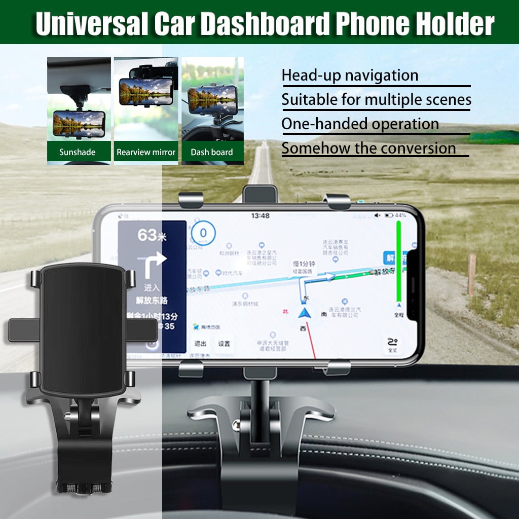360° Car Phone Holder Gps Windshield Mount Stand For Universal In Car Single clip