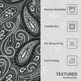 thumbnail image 7 of Easy-Going 2 Panels Set Phoenix Flower Printed Curtains with Grommet Room Darkening Blackout Curtains, Gray, 52x72 in, 7 of 7