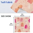 thumbnail image 5 of 6 Pack 20'' x20" Satin Table Napkins Dinner Napkins for wedding Party Decoration events Cute Light Pink Ghost, 5 of 6