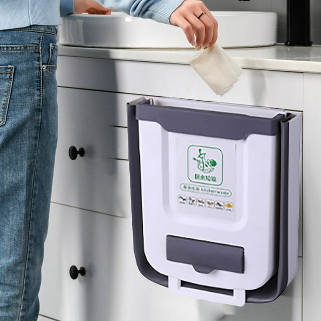 Boîte de Cuisine Pliante Murale pour Rangement de Porte d'Armoire Solution de Déchets Suspendue Efficace