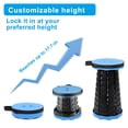 thumbnail image 5 of VOLIXOD Taburete telescópico plegable portátil, taburete retráctil para adultos, asientos plegables mejorados con capacidad de carga de 550 libras, taburetes de camping para adultos, 5 of 5