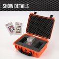 thumbnail image 7 of G-Plus Graded Card Storage Box Fit for BGS PSA SGC FGS Graded Sports Trading Cards,Weatherproof Case Impact Absorbing Foam Slots (Large, Orange), 7 of 7
