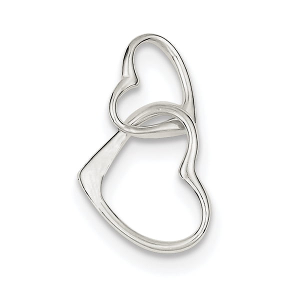 Sterling Silver Double Heart Pendant