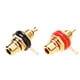 thumbnail image 4 of Conectores Enchufe RCA Adaptadores Montaje en Panel Chasis Audio 2 Uds., 4 of 6