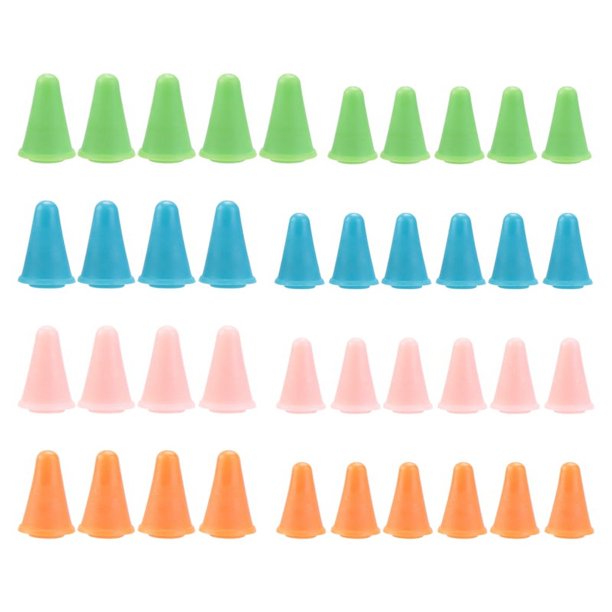40 Piezas Tapones de Punto de Aguja Multicolor Protectores de Punto de Aguja Accesorios de Tejido de Aguja Con Caja de Almacenamiento de Plástico, 2 Tamaños