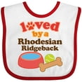 thumbnail image 3 of Inktastic Rhodesian Ridgeback Loved by a (Dog Breed) Boys or Girls Baby Bib, 3 of 4