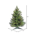 thumbnail image 5 of Vickerman Pin Cheyenne 2 Pi Arbre de Noël Artificiel Pré-Durée, Vert, 5 of 5