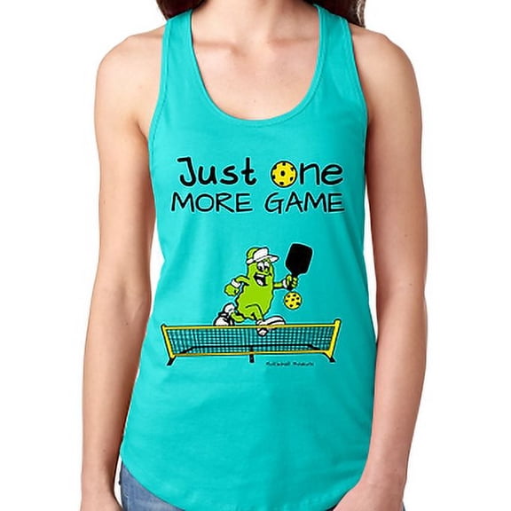 Pickleball Just One More Game Ladies Tank Top
