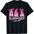 thumbnail image 1 of Playera de Mujer - Divertido Escuadrón de Apoyo Gnomies para el Mes de la Concientización del Cáncer de Mama, 1 of 7