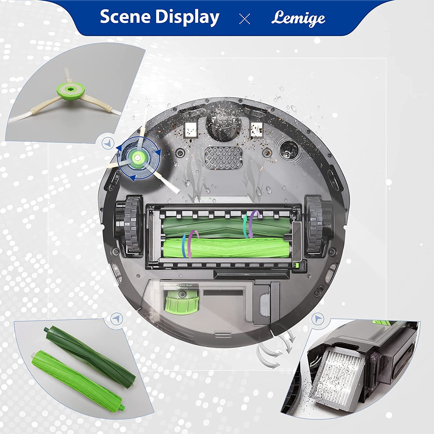 For iRobot Roomba Replacement Parts e and i Series e5 e6 e7 i3 i4 i6 i7