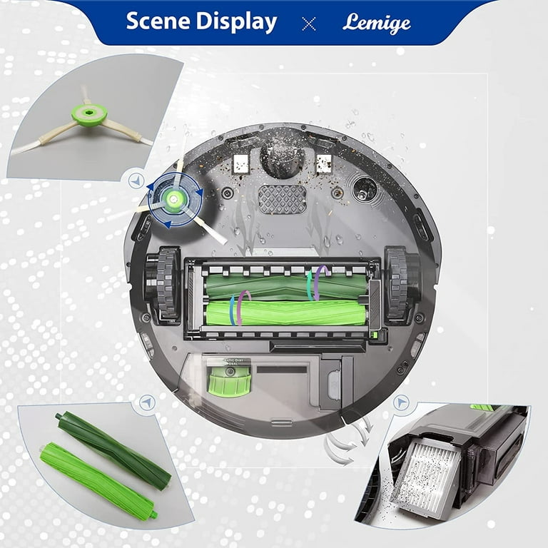 Kit de Remplacement Accessoires pour IRobot Roomba I7 I7+ I3 I3+