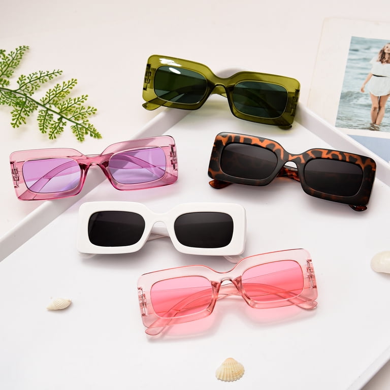 Funky Retro Rectangle Sunglasses for Women & Men, Y2K Party  display picture 1