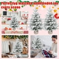thumbnail image 6 of Artificial Christmas Tree with Realistic Branches Flocked Pine Christmas Decorations for Holiday Home Office Indoor Use A, 6 of 6