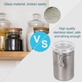 thumbnail image 3 of Stainless Steel Airtight Canister Food Bins Container for Kitchen Counter Storage with Lid 46oz, 3 of 7