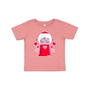 Inktastic Valentine's Day GumBall Machine with Hearts Boys or Girls Baby T-Shirt