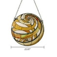 thumbnail image 2 of CHLOE Lighting Terra Tiffany-Style Geometric Stained Glass Window Panel 23" Width, 2 of 7