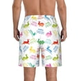 thumbnail image 3 of Yiaed Happy Easter Rabbit Print Men's Swim Trunks with Lining Quick Dry Sports Shorts Beach Shorts Boardshorts-Large, 3 of 5