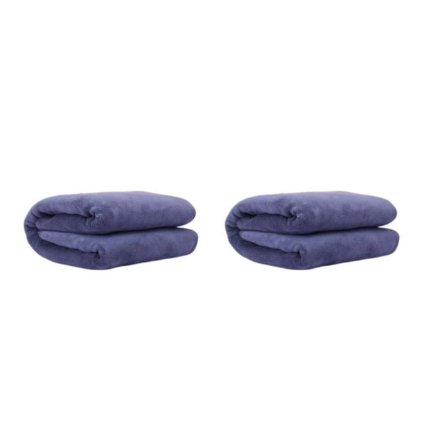 Injueey Toalla de baño de microfibra de doble cara de terciopelo spa sudor humeante toallita de fitness baño salón de belleza gris 70140 / Gris 70*140/grueso 2piezas