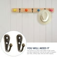 thumbnail image 6 of Oraceous 24Pcs Wall Mounted Metal Hooks Vintage Coat Hangers Coat Hooks (Bronze), 6 of 10
