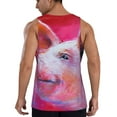 thumbnail image 3 of Gaeub Pig Men's Athletic Tank Top, Workout Sleeveless Shirts, Running Tank Tops for Gym, Running, Training - 4X-Large, 3 of 9