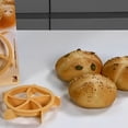 thumbnail image 4 of Monstrate Molde de pan para hornear, bandeja antiadherente para panadería, molde DIY para panes redondos, postres, galletas, moldes de prensa, Cocina y Comedor, 4 of 6