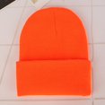 thumbnail image 1 of Gorro de lana para hombre cálido gorro de punto de gran tamaño gorra de para esquí senderismo actividades al - Naranja Yinane Gorro Beanie tejido para mujer, 1 of 6
