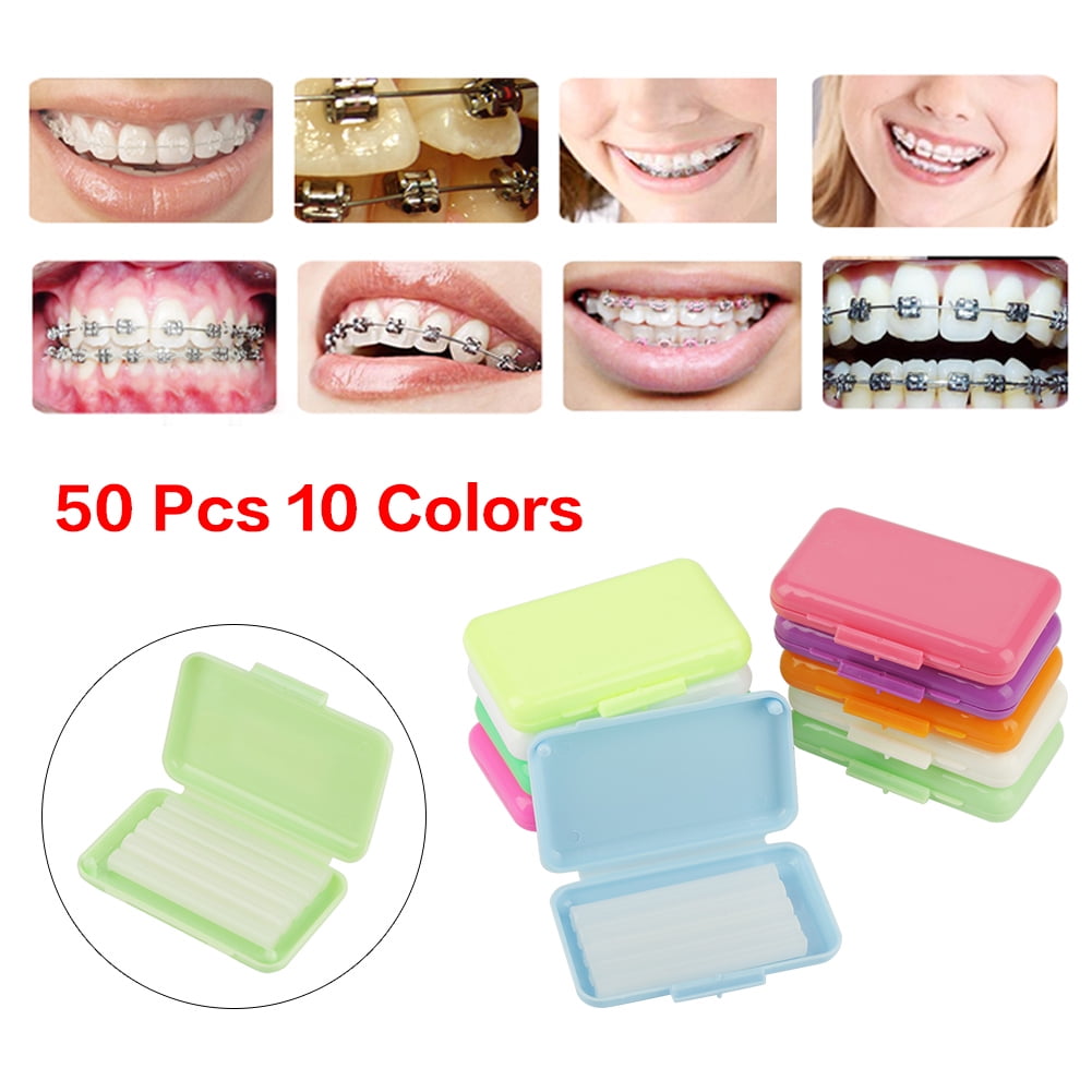TOPINCN 10 Box Flavoured Relief Ortho Wax Brace Fruit Scent Gum Irritation Set,Fruit Scent Gum