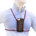 thumbnail image 1 of Rooster Wrap Red - Retractable Cell Phone Holder - Mobile Phone Chest Mount - Universal Cell Phone Accessory - Smart Phone Harness - Body Lanyard, 1 of 1