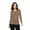 CHOCOLATE MALT, variant on Womens Long Sleeve T Shirt With Super-Soft Stretch Fabric Round Neck T-Shirts