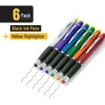 thumbnail image 2 of Mr. Pen- Bible Highlighter With Pen and Stylus for Touchscreens, 3 in 1, 6 pcs, Colorful Barrels, Yellow Highlighter, 2 of 5