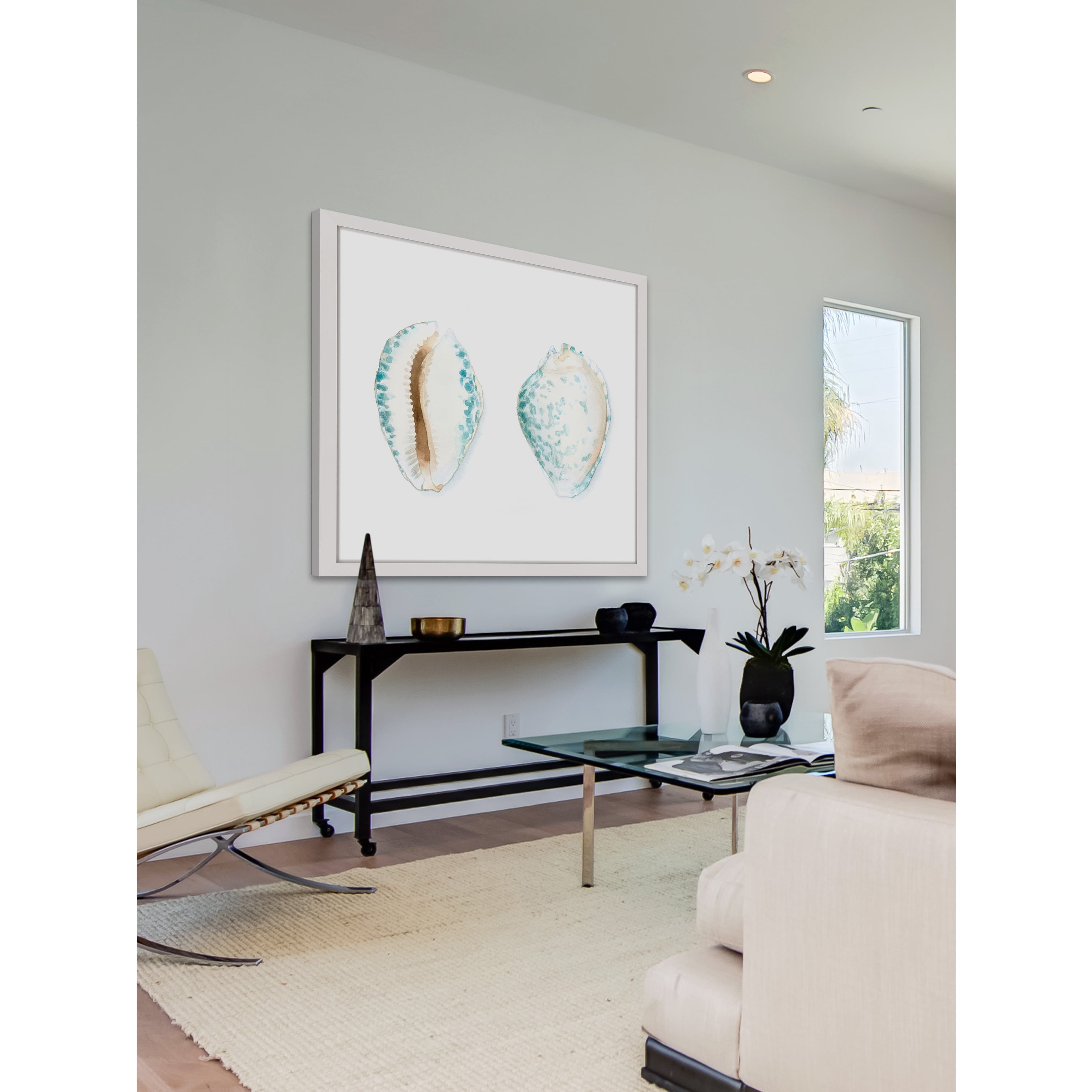Marmont Hill "Watercolor Shells VI" Framed Painting Print
